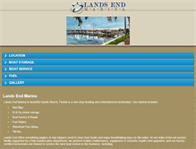 Tablet Screenshot of landsendmarina.com